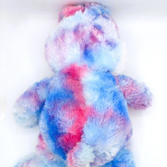 Hommerbest Tie Dye Plush Easter Bunny 20" Polka Dot Bow Soft Lovey & Cuddle Toy - Picture 2 of 4
